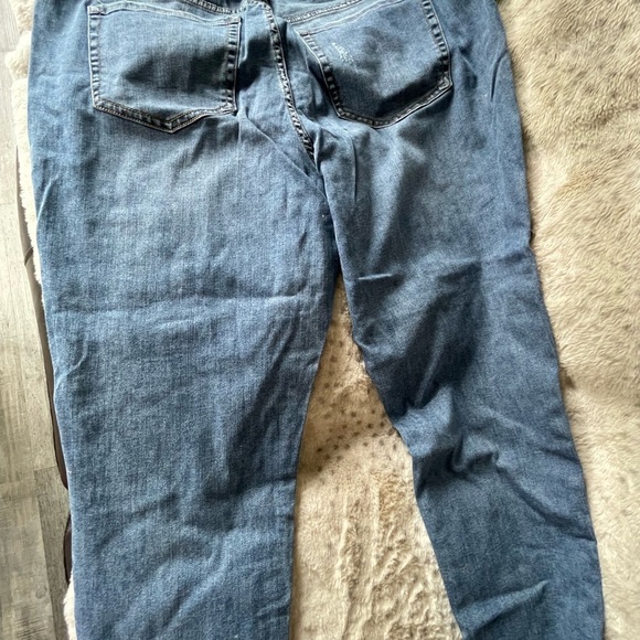 Lane Bryant Blue Straight Leg Jeans with Silver Embellishments Size 18 plus - Picture 6 of 7